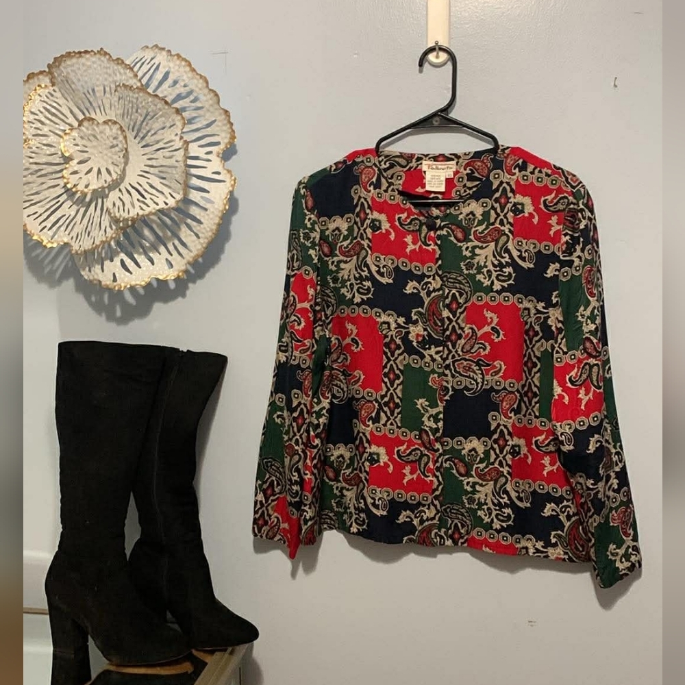 Vintage 100% Silk Blouse